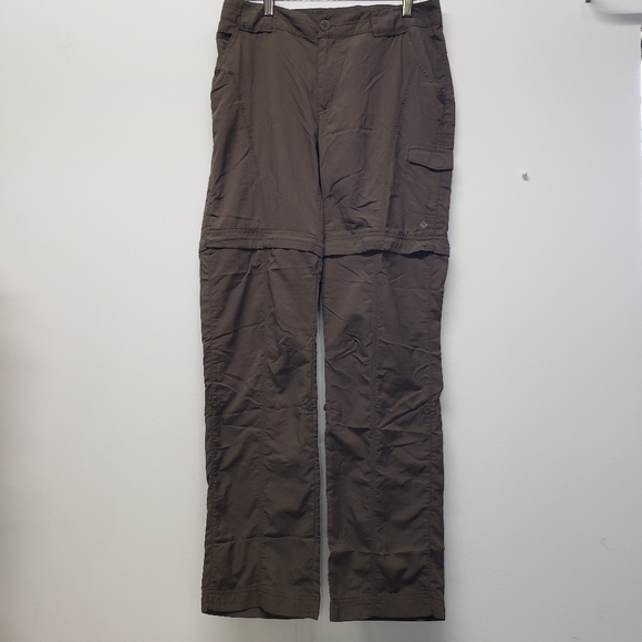 Columbia Omni-Shade Sun Protection Olive Green Convertable Pants Short 6 Hiking - Picture 1 of 13